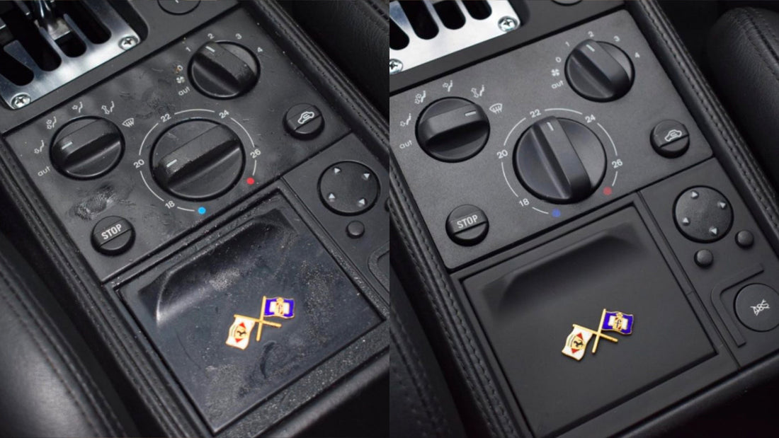 Zo maak je plakkerige knoppen in je auto schoon