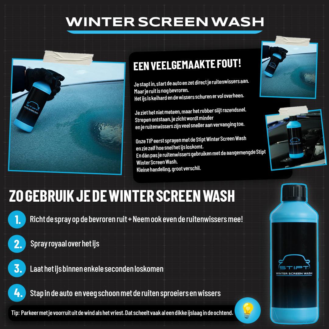 Stipt Winter screen wash instructie