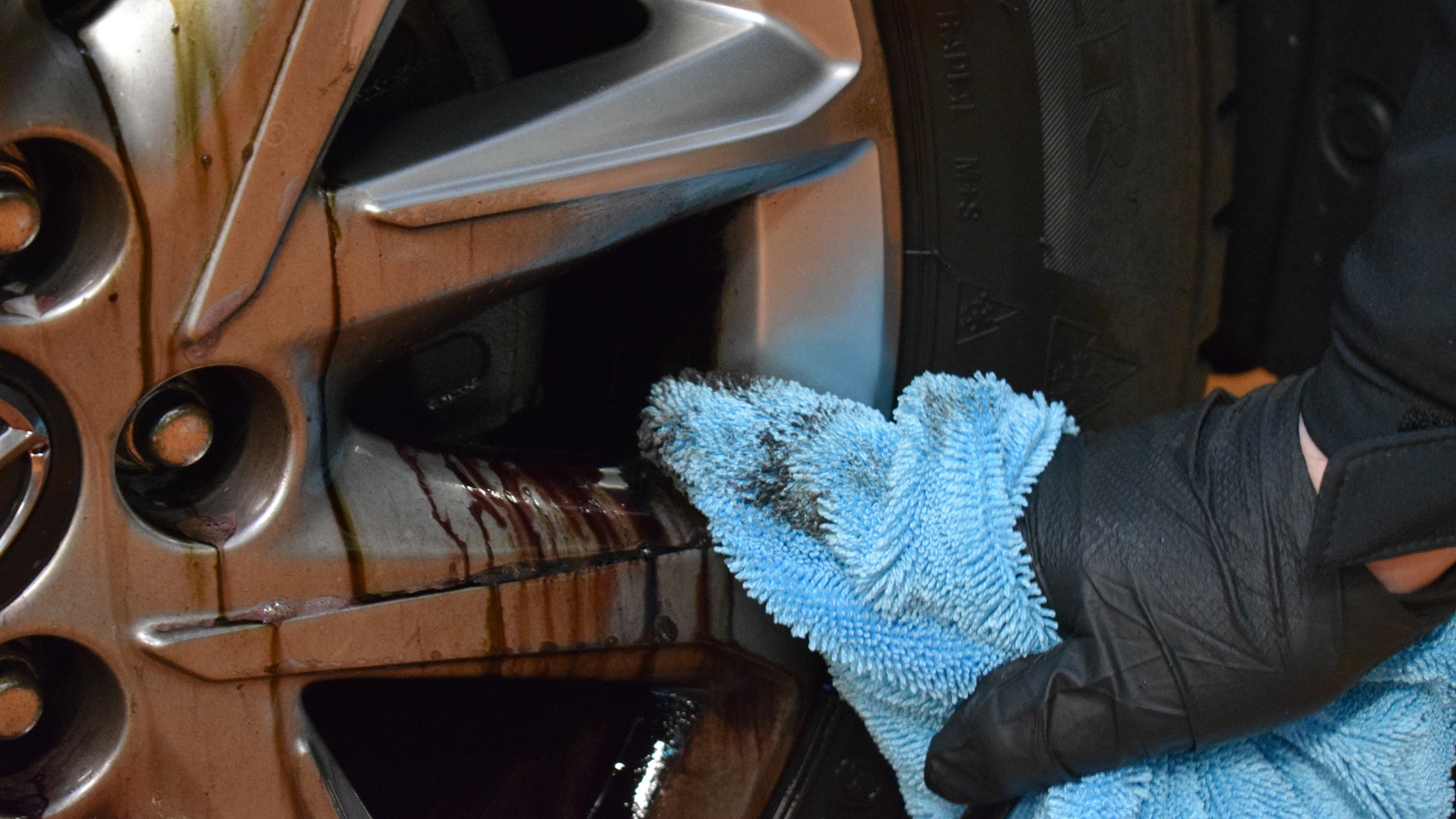 Wheel Towel gebruiken op de velgen