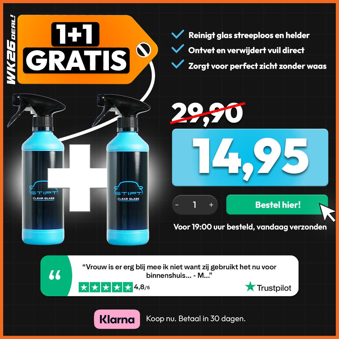 Stipt Clear Glass 1+1 Gratis